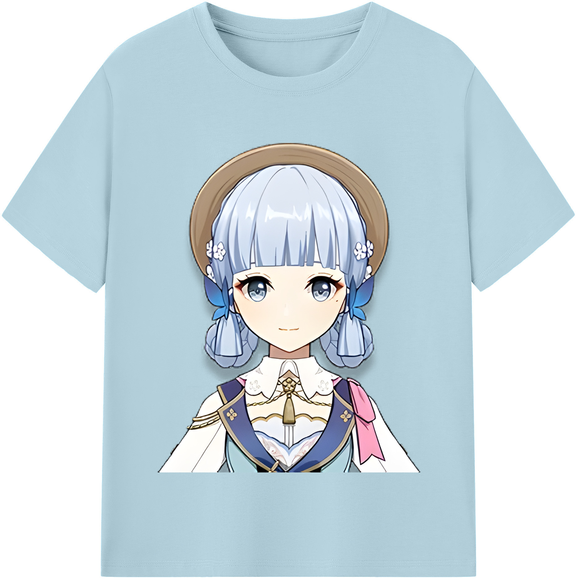 げんし神 神里綾華 神宮寺レン genshin Kamimiya Ren 綿100％半袖Tシャツ（フロントプリント）